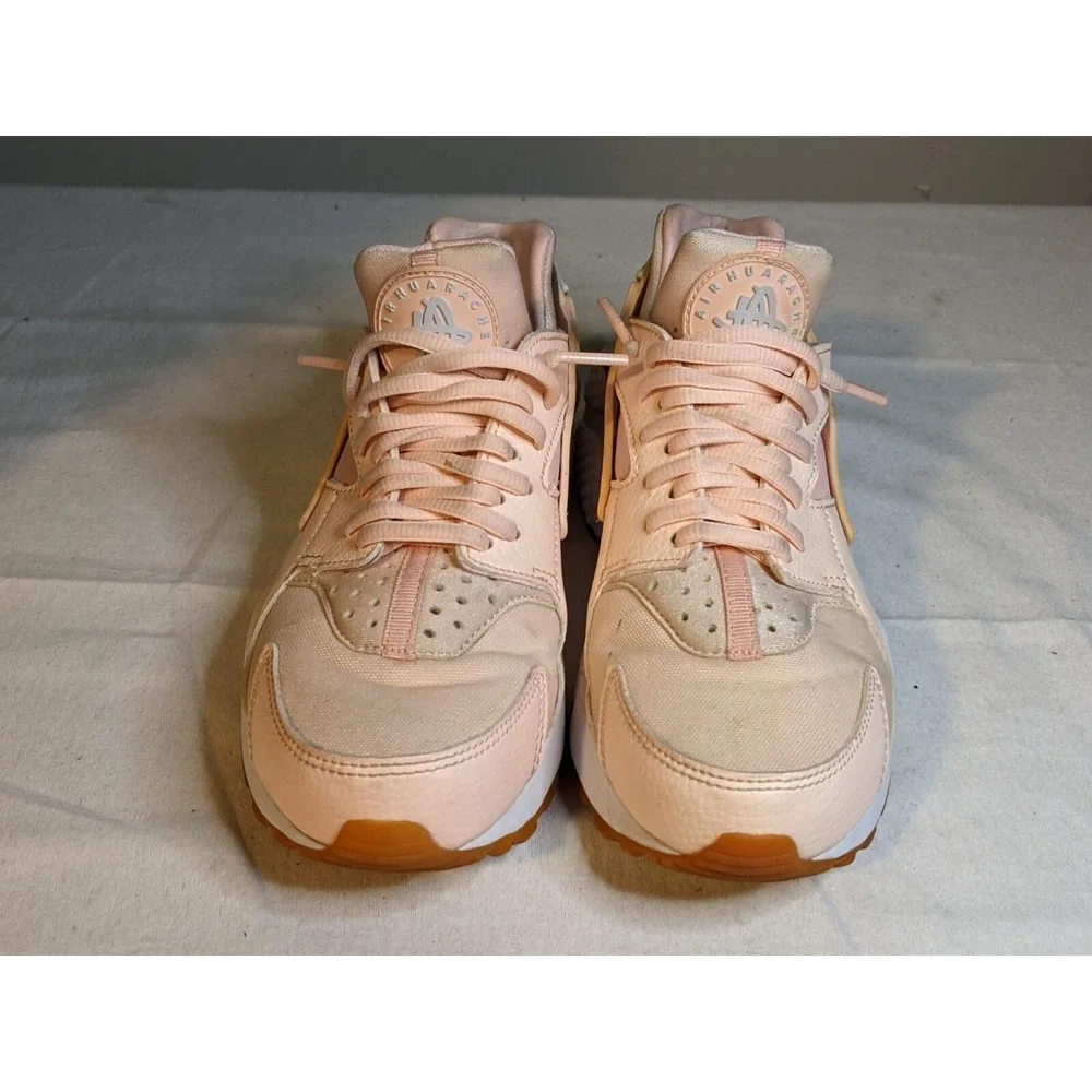 Nike Womens Air Huarache Run 634835-607 Sunset Tint Running Shoes Lace Up Sz 6 - Picture 2 of 9